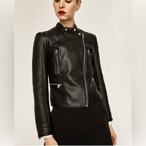Zara Faux leather jacket